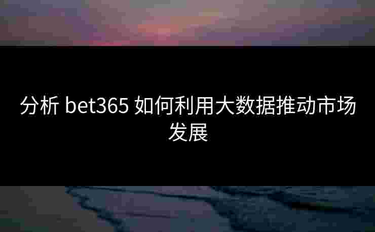 分析 bet365 如何利用大数据推动市场发展