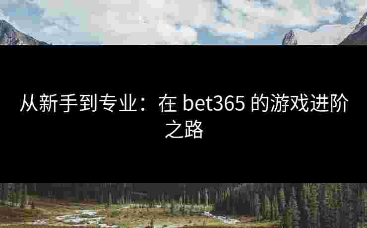 从新手到专业：在 bet365 的游戏进阶之路